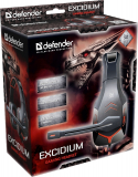 Gaming Headset Kopfhörer mit Mikrofon Excidium 2 x 3,5mm Kabel 2,2m black/red