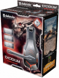 Gaming Headset Kopfhörer mit Mikrofon Excidium 2 x 3,5mm Kabel 2,2m black/red