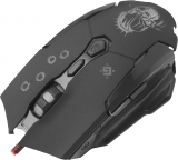 PC Gaming Maus Killer GM-170L schwarz USB Kabel 7 Tasten LED light 3200dpi optisch
