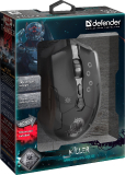 PC Gaming Maus Killer GM-170L schwarz USB Kabel 7 Tasten LED light 3200dpi optisch
