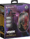 PC Gaming Maus Venom GM-640L schwarz USB Kabel 7 Tasten LED light 3200dpi optisch