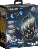 PC Gaming Maus sTarx GM-390L schwarz USB Kabel 7 Tasten LED light 3200dpi optisch