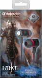 Kopfhörer mit Mikrophon für Tragbare Geräte Headset Lance Kabel 1.2m 105 dB schwarz/rot